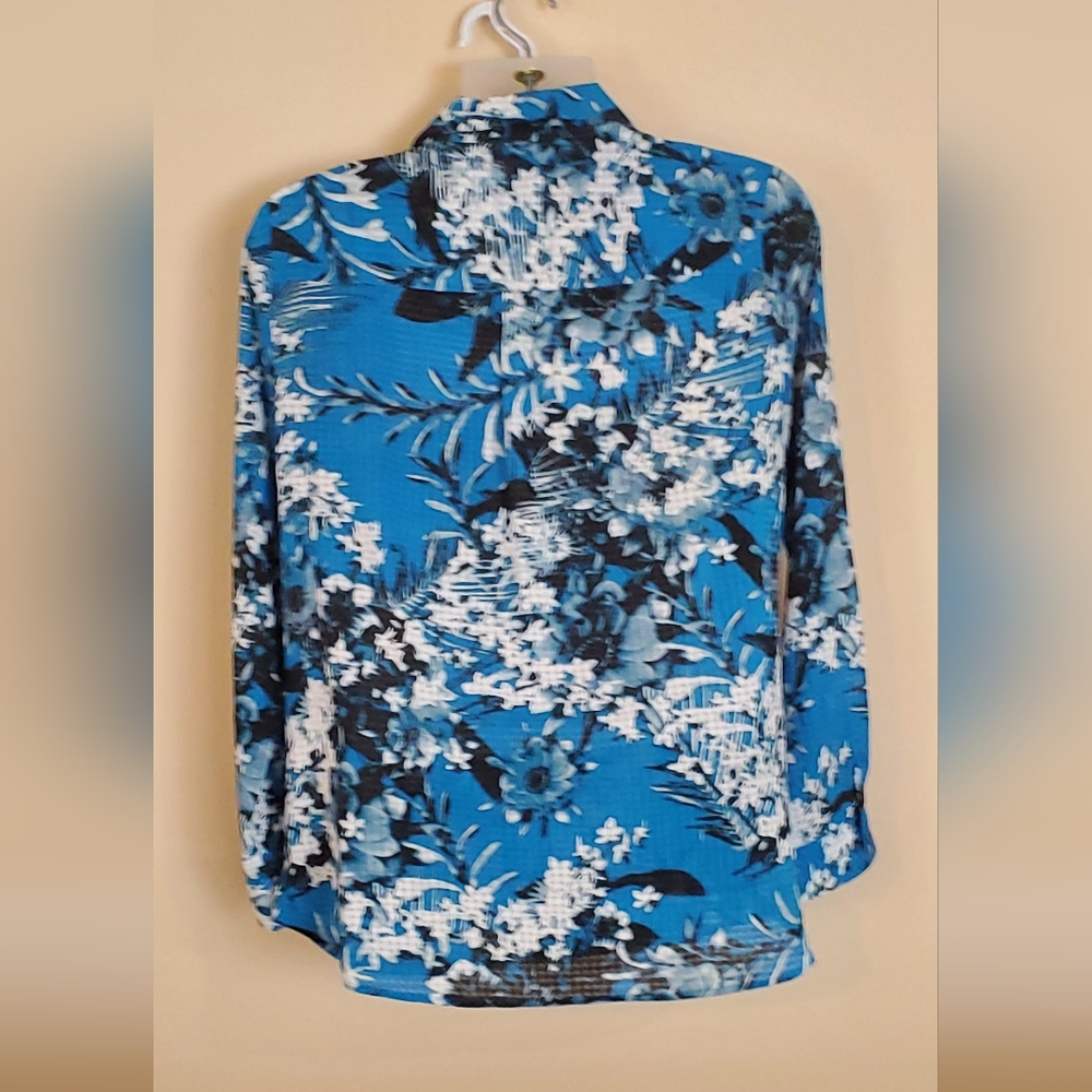 Beautiful NY Collection Button Down Shirt Like New 1X - Picture 3 of 5
